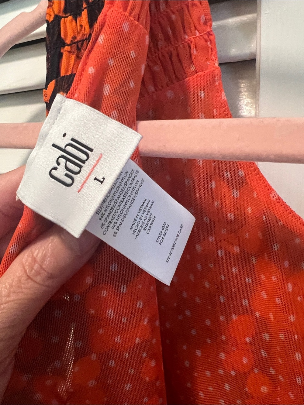 #2128**Sleeveless Orange Floral Wrap Dress for Women - Picture 3 of 11